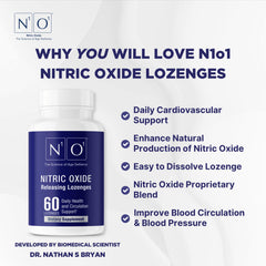 N1O1 heart-health icon conveys general cardiovascular wellness context.