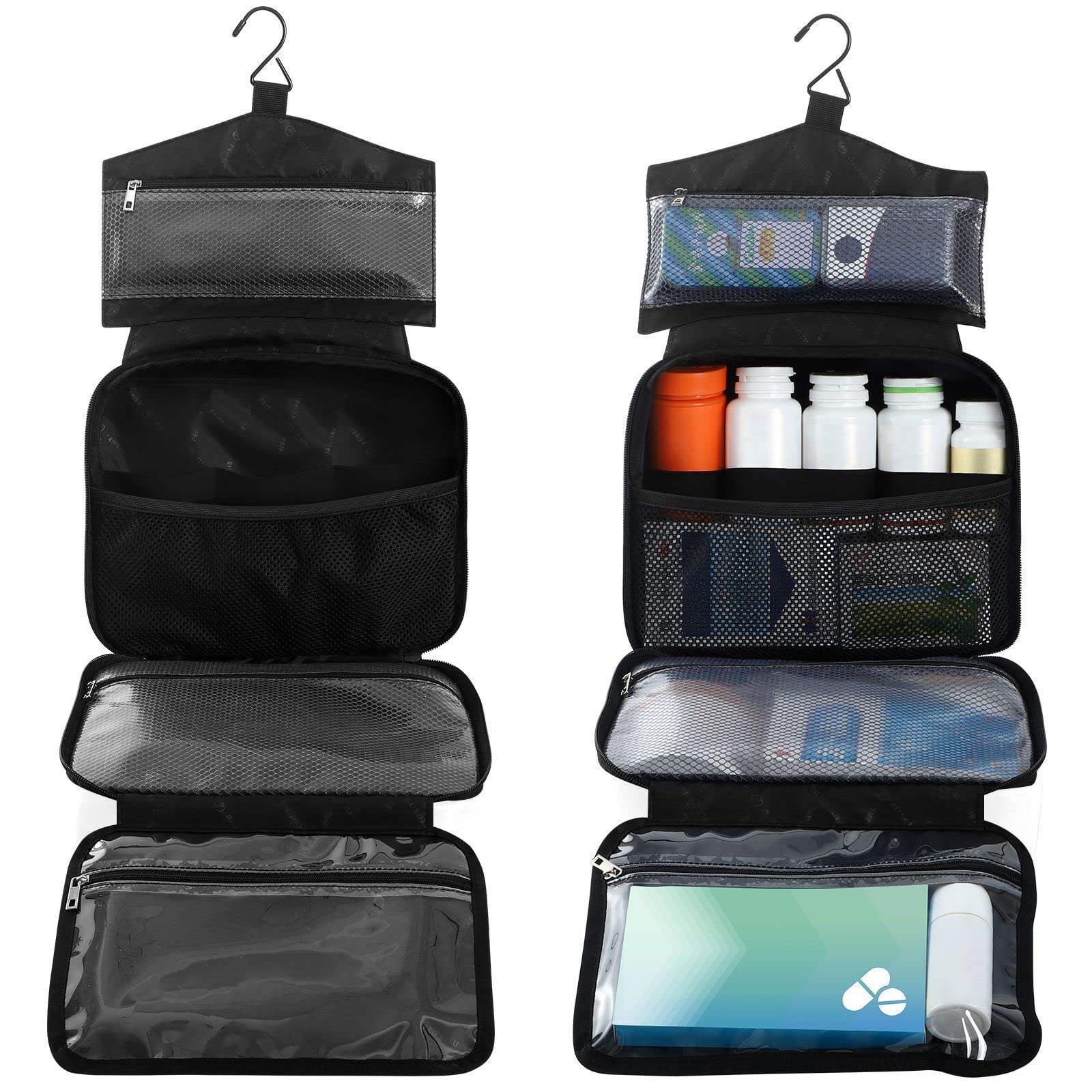 Naanle interior compartments reveal neatly separated daily meds for quick sorting.