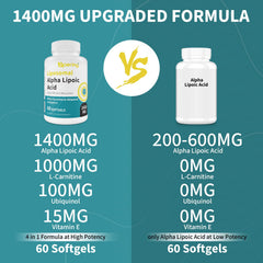Naering softgels pouring from bottle for easy daily supplementation.