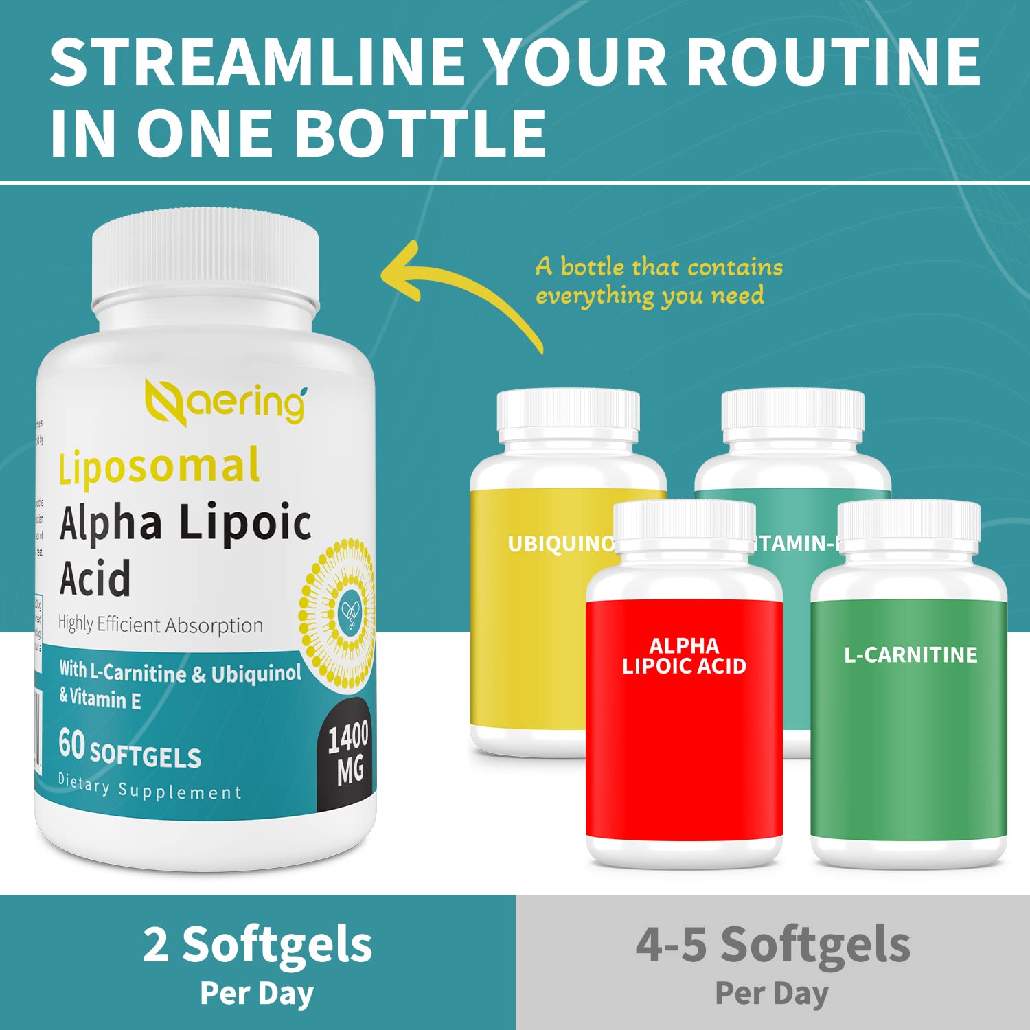 Naering liposomal formula on desk ready for daily use.