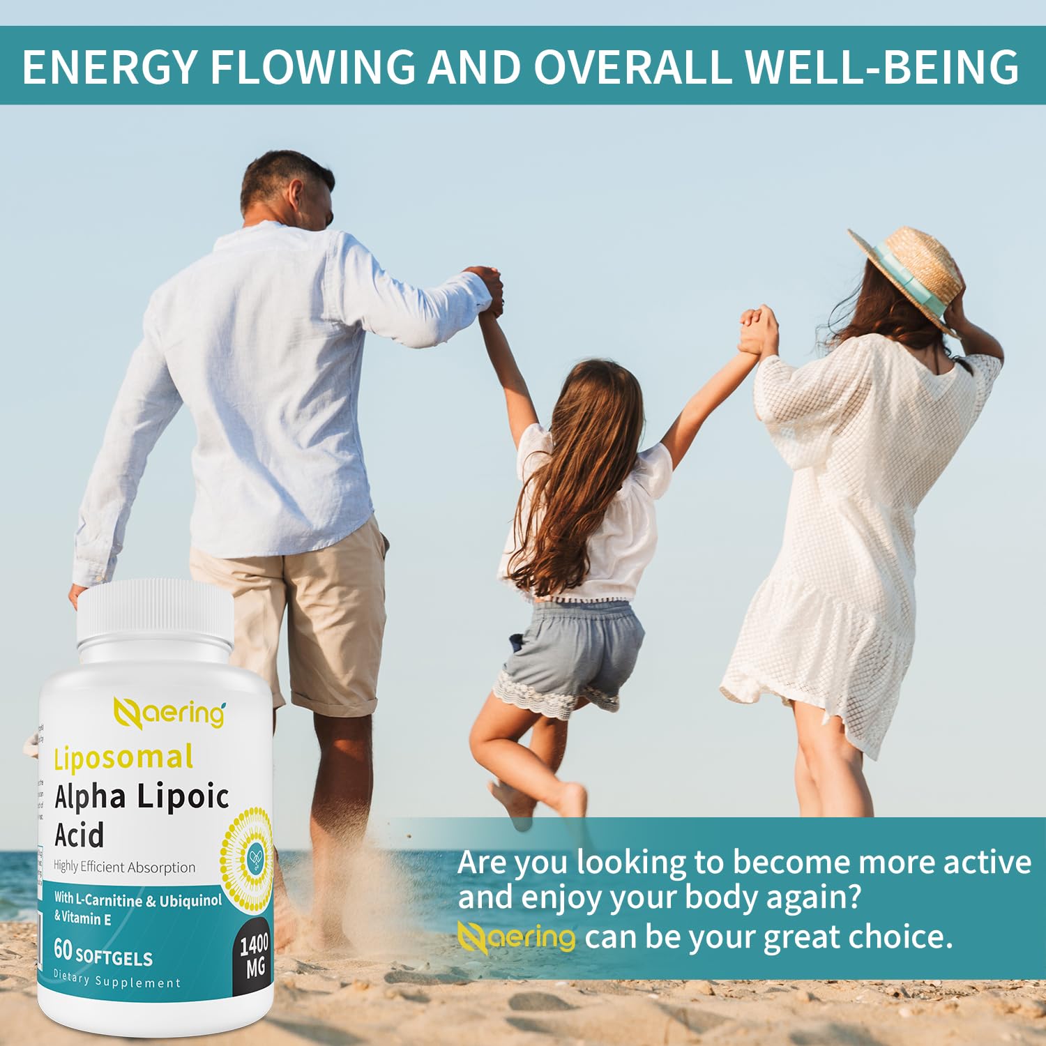 Naering softgels on white background for quick purchase.