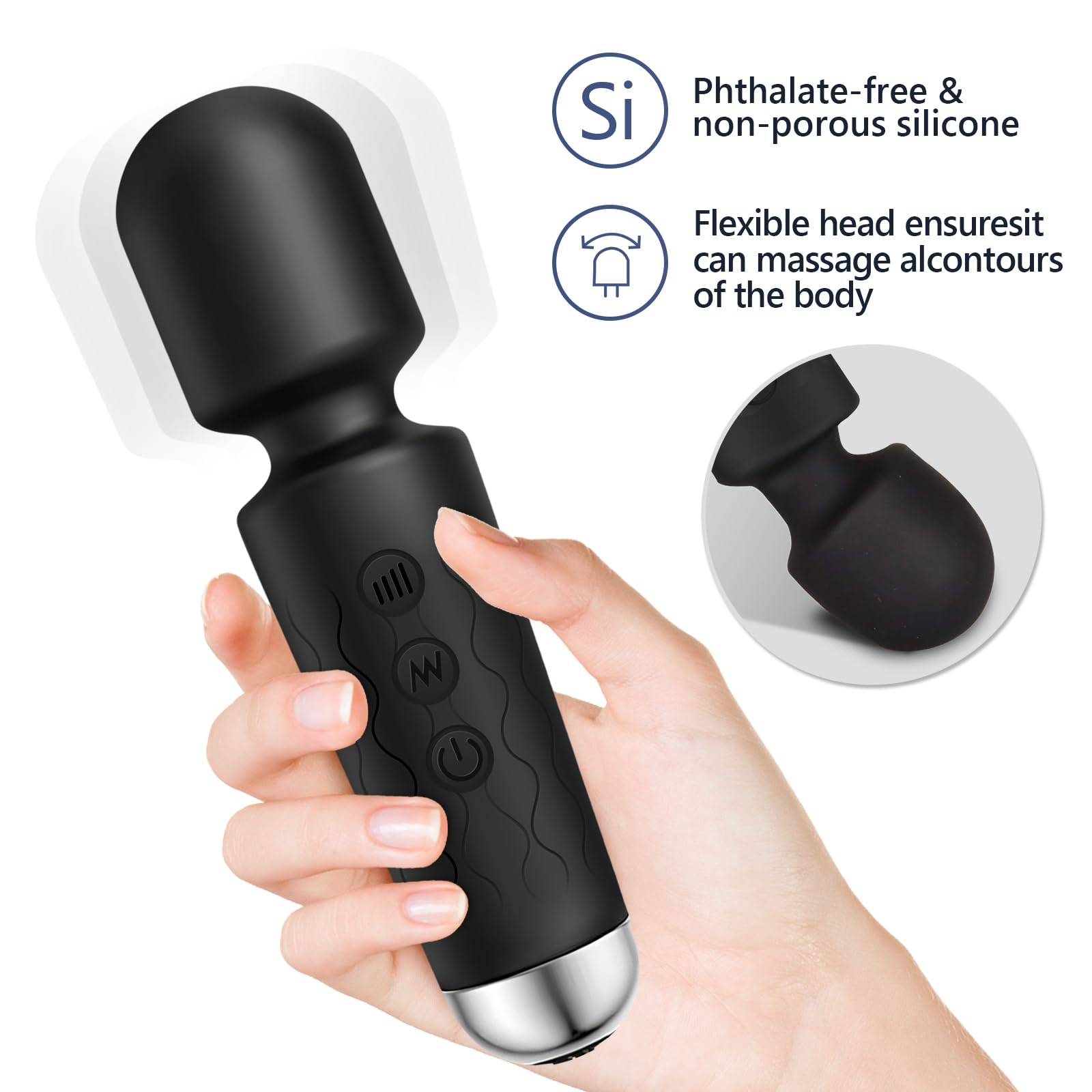 Naetxoa massager showing multiple modes for customization.