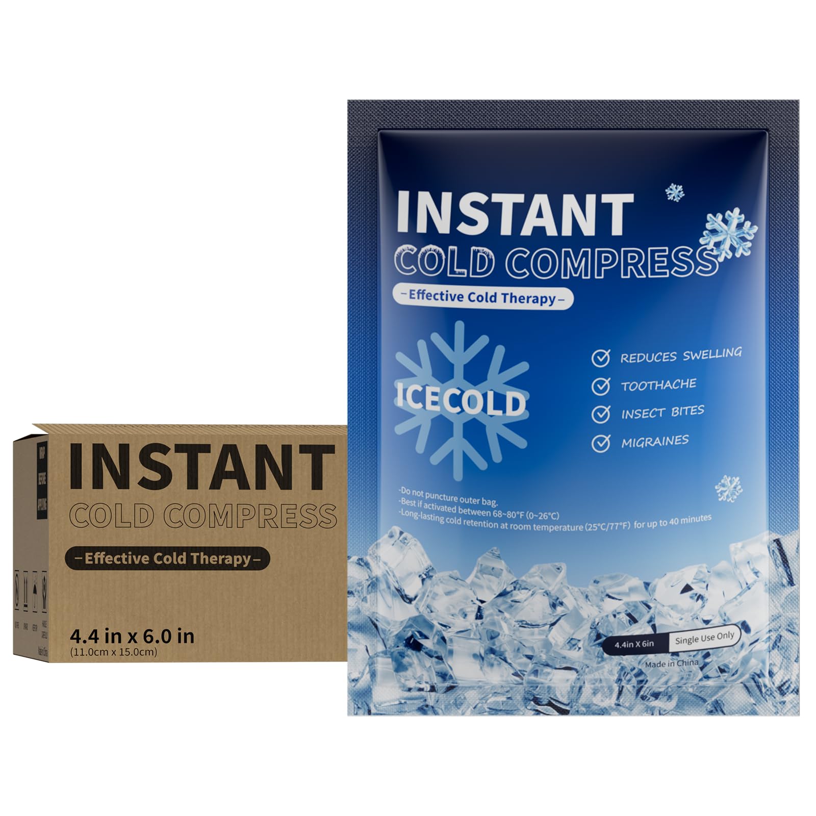 Najudok easy-use activation and cooling for on-the-go care