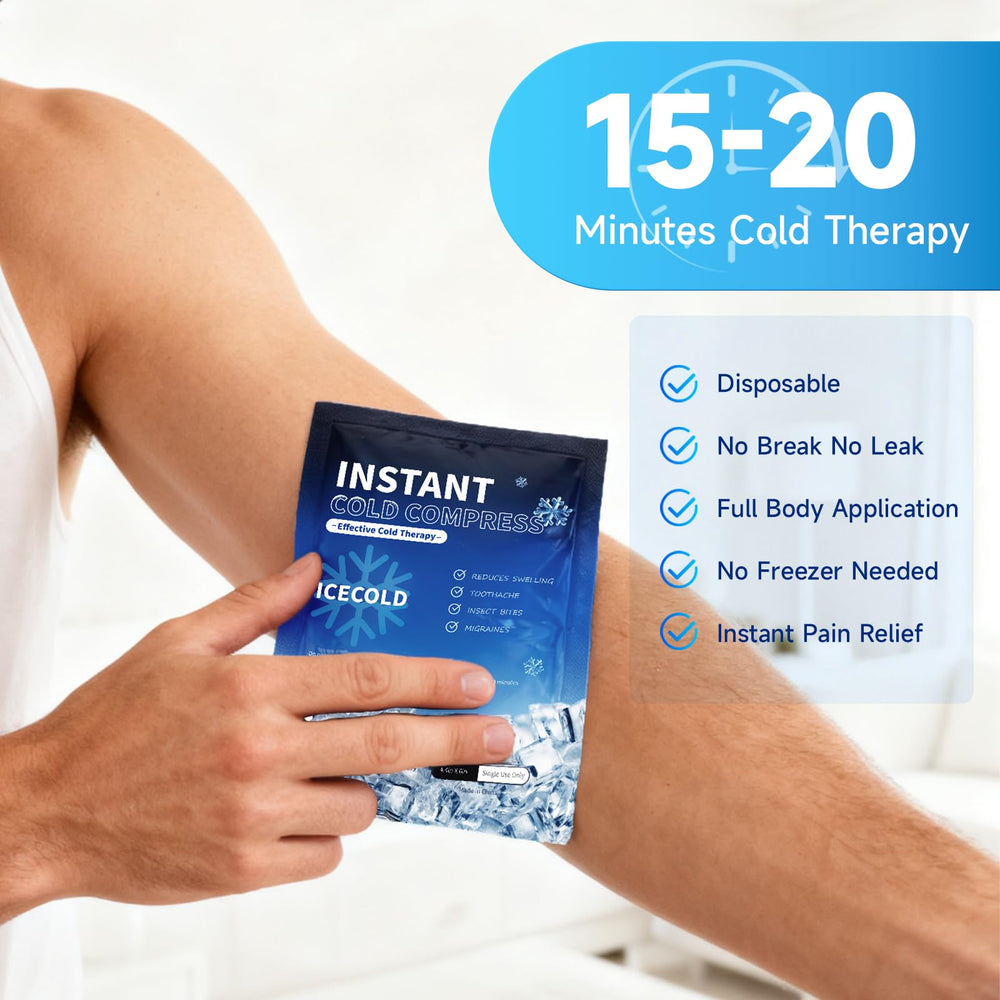 Najudok flexible 4.4x6 inch ice pack fits knee and elbow