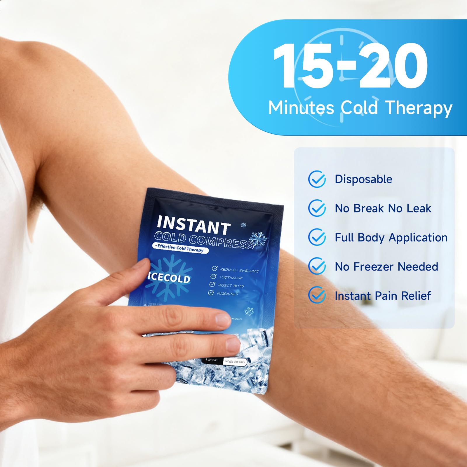 Wrapped in a towel, Najudok pack prevents frostbite during use.