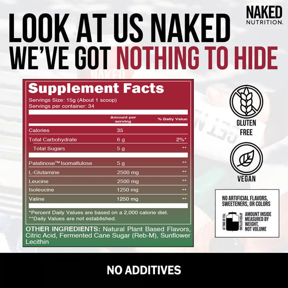 NAKED Cherry Lime BCAAs glass with drink illustrates refreshing hydration during training.