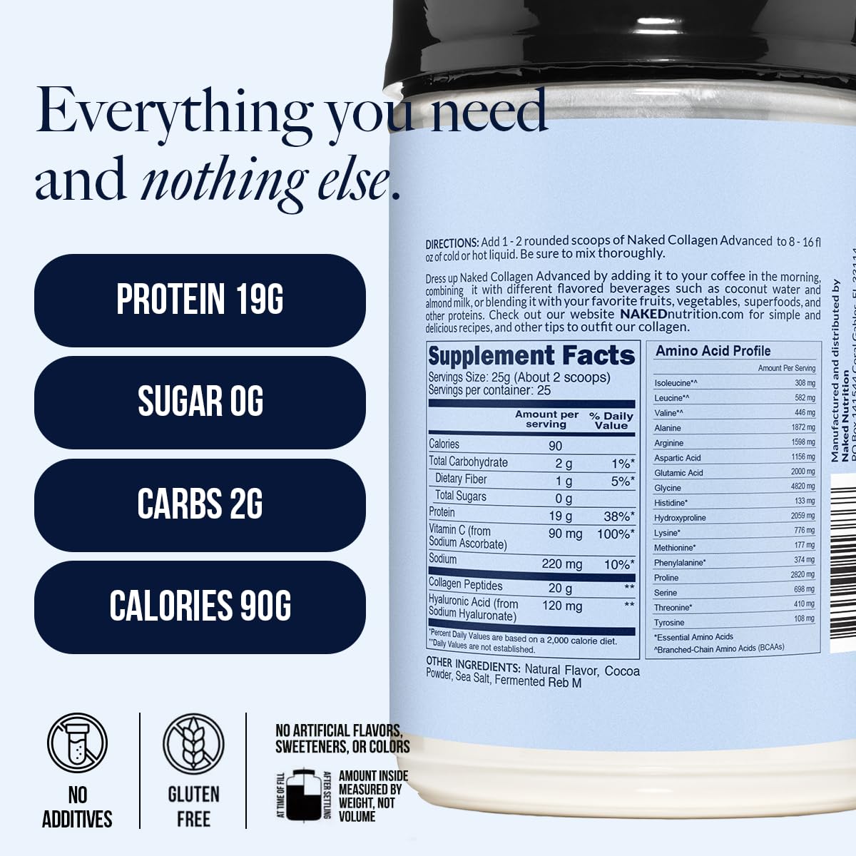 Collagen Advanced being stirred into a tea or shake for daily protein.