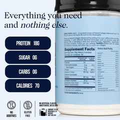 NAKED Collagen Advanced packaging front with clean label and premium look
