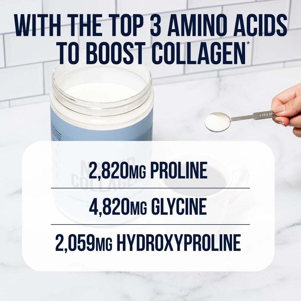 NAKED Collagen Advanced powder texture looks fine and tasteless for smoothies