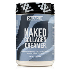 NAKED Collagen Coffee Creamer caramel bottle for dairy-free coffee cream.