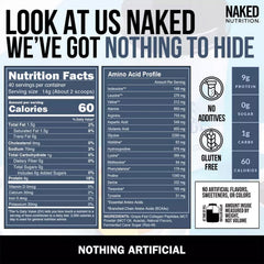 NAKED Collagen Coffee Creamer Vanilla ingredients panel emphasizes four-ingredient simplicity