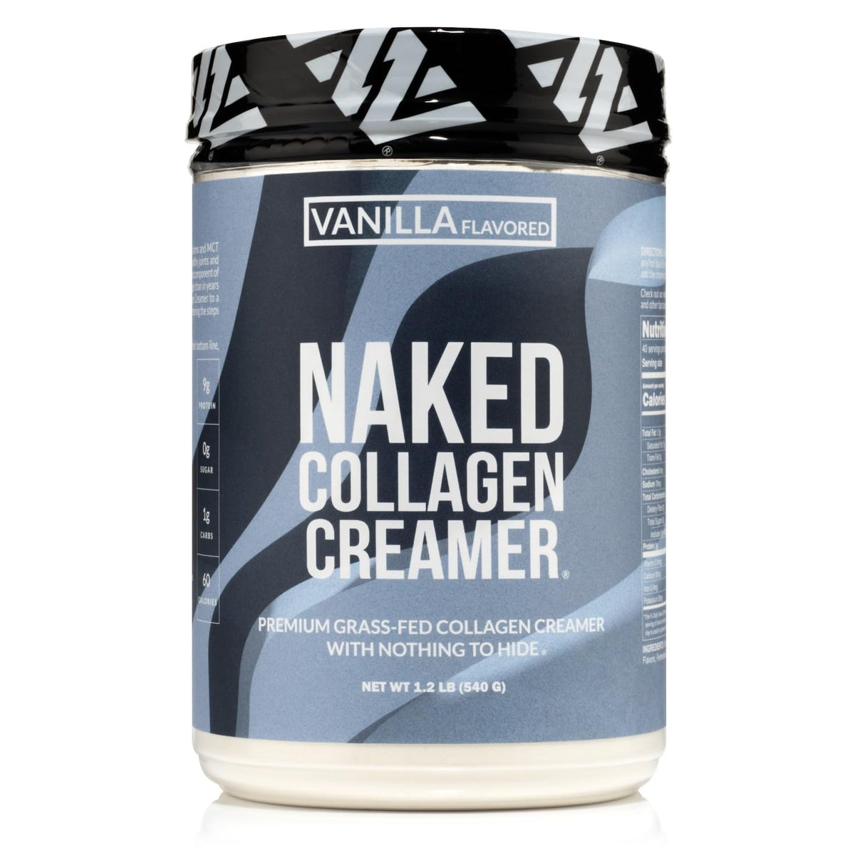 NAKED Collagen Coffee Creamer Vanilla powder ready to blend for a creamy cup