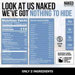 NAKED egg white protein powder scoop, easy to measure for servings