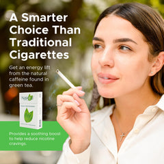 Naked Green Tea Cigarettes Lite carton open invites quick, clean break.
