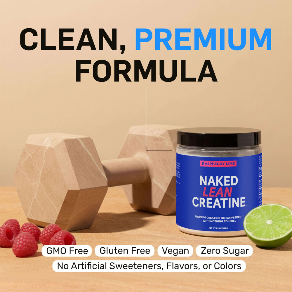NAKED Lean Creatine HCl electrolytes image supporting absorption and hydration