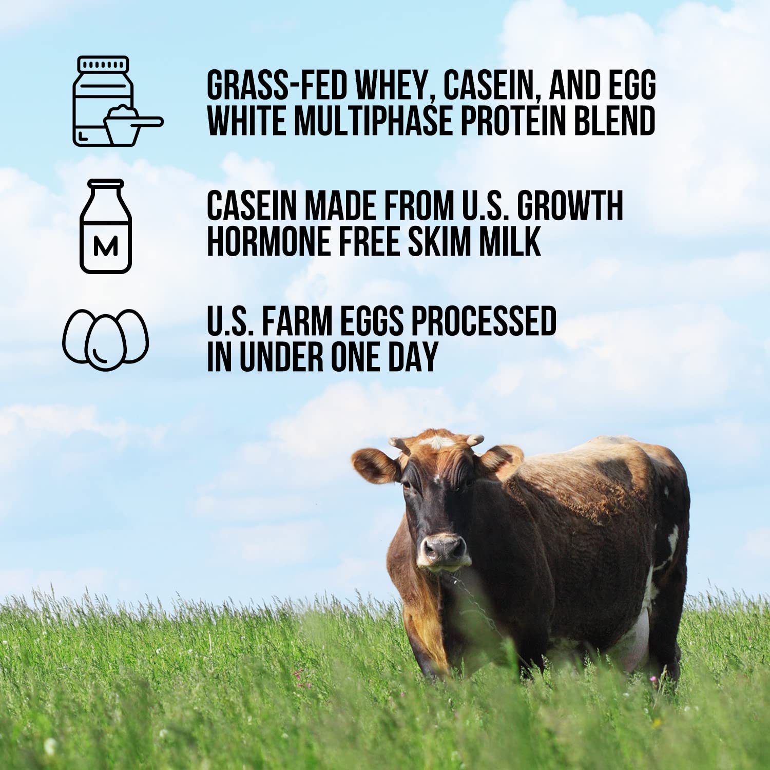 NAKED Protein Powder Blend scoop over unflavoured powder for versatile shakes.