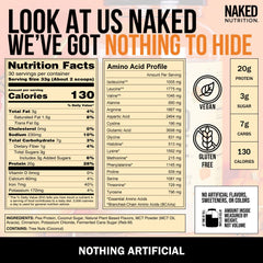 NAKED Shake Pumpkin Spice ingredient pea protein highlight