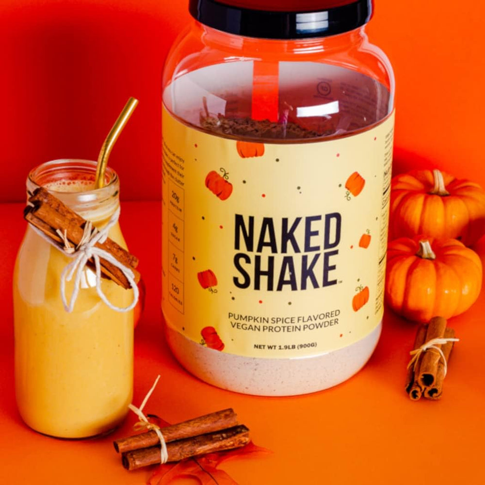 NAKED Shake Pumpkin Spice mixer bowl for quick shakes