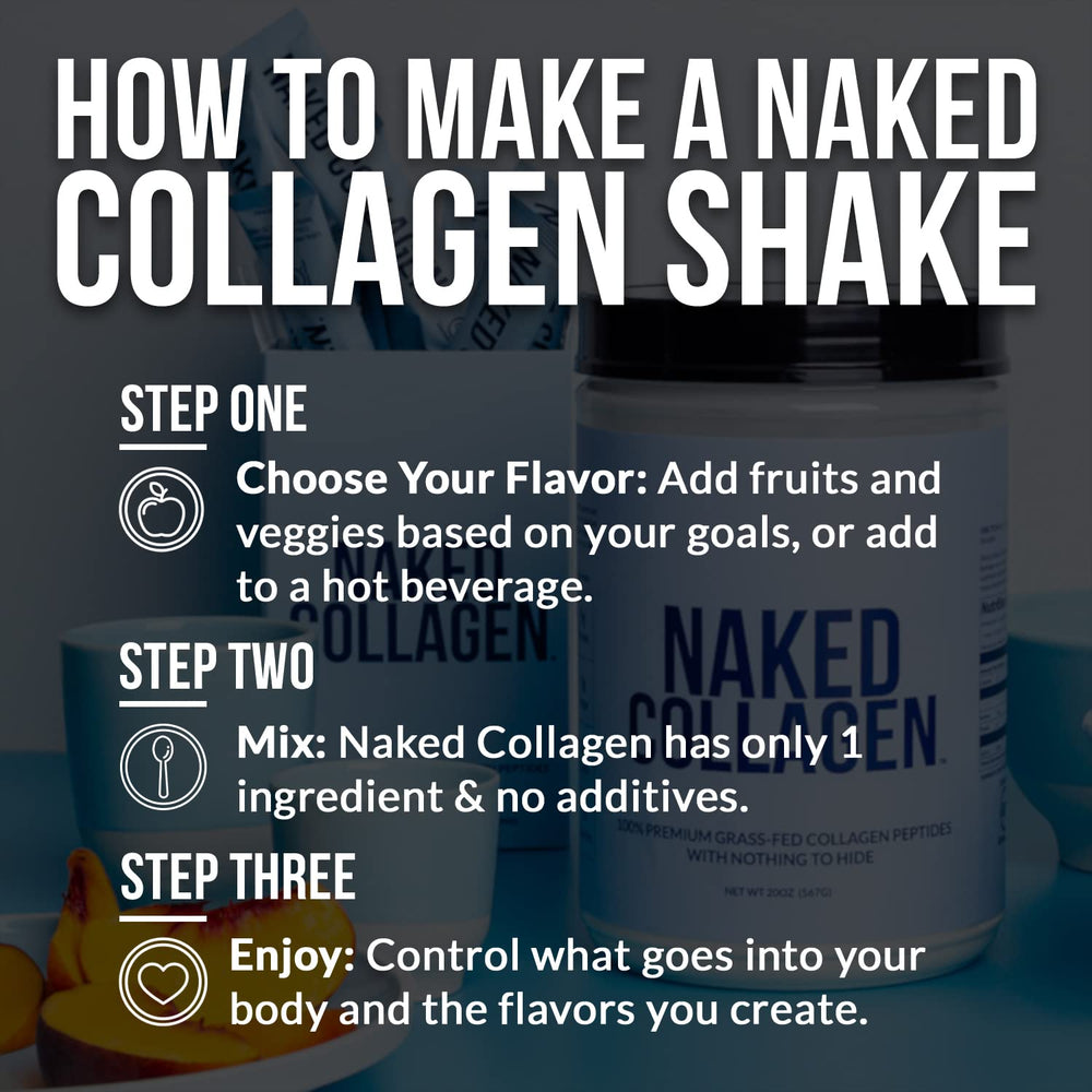 NAKED Vanilla Collagen tub shows pasture-raised quality