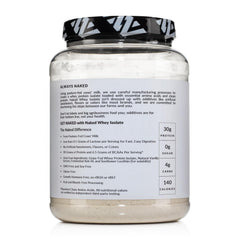 NAKED Vanilla Whey Isolate BCAAs badge emphasizes amino-rich profile
