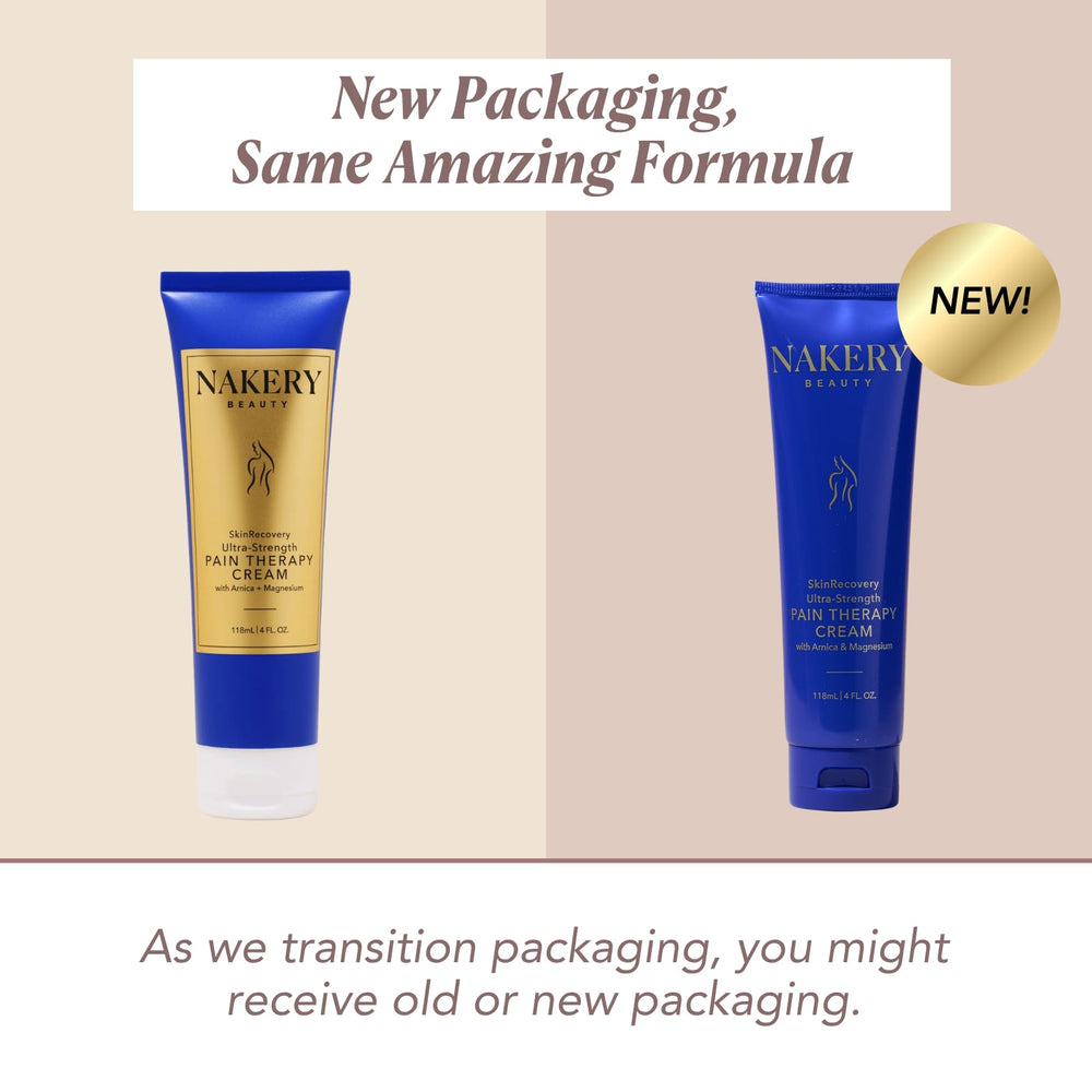 Nakery SkinRecovery menthol cooling application demonstrates fast-absorbing massage.
