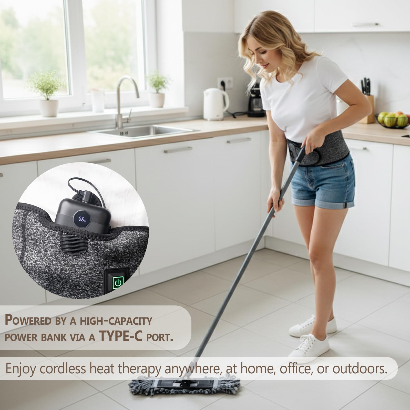 NAMATETSU heating pad captured with travel bag for portable warmth.