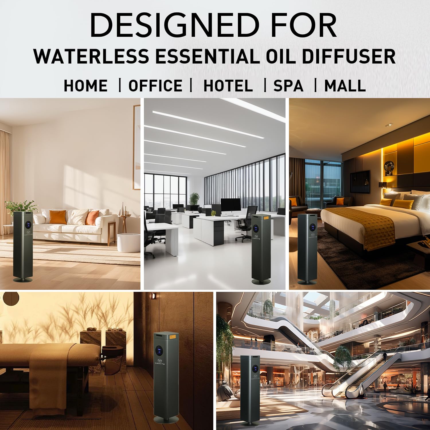 Namste Diffuser booster fan enhances fragrance spread quickly.