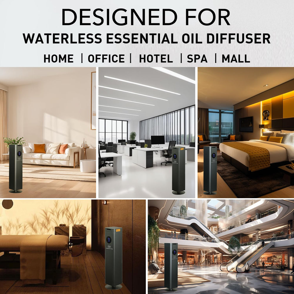 Namste Diffuser booster fan enhances fragrance spread quickly.