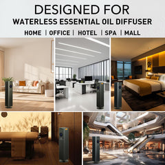 Namste Diffuser booster fan enhances fragrance spread quickly.