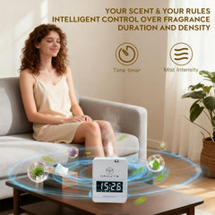 Namste waterless diffuser HVAC installation visual highlight for whole-house scent.