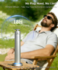 Namste waterless diffuser illuminated top with blue LED for evening ambiance