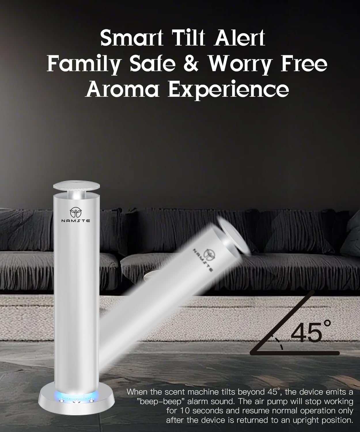 Namste waterless diffuser USB-C charging enabled portable design in use