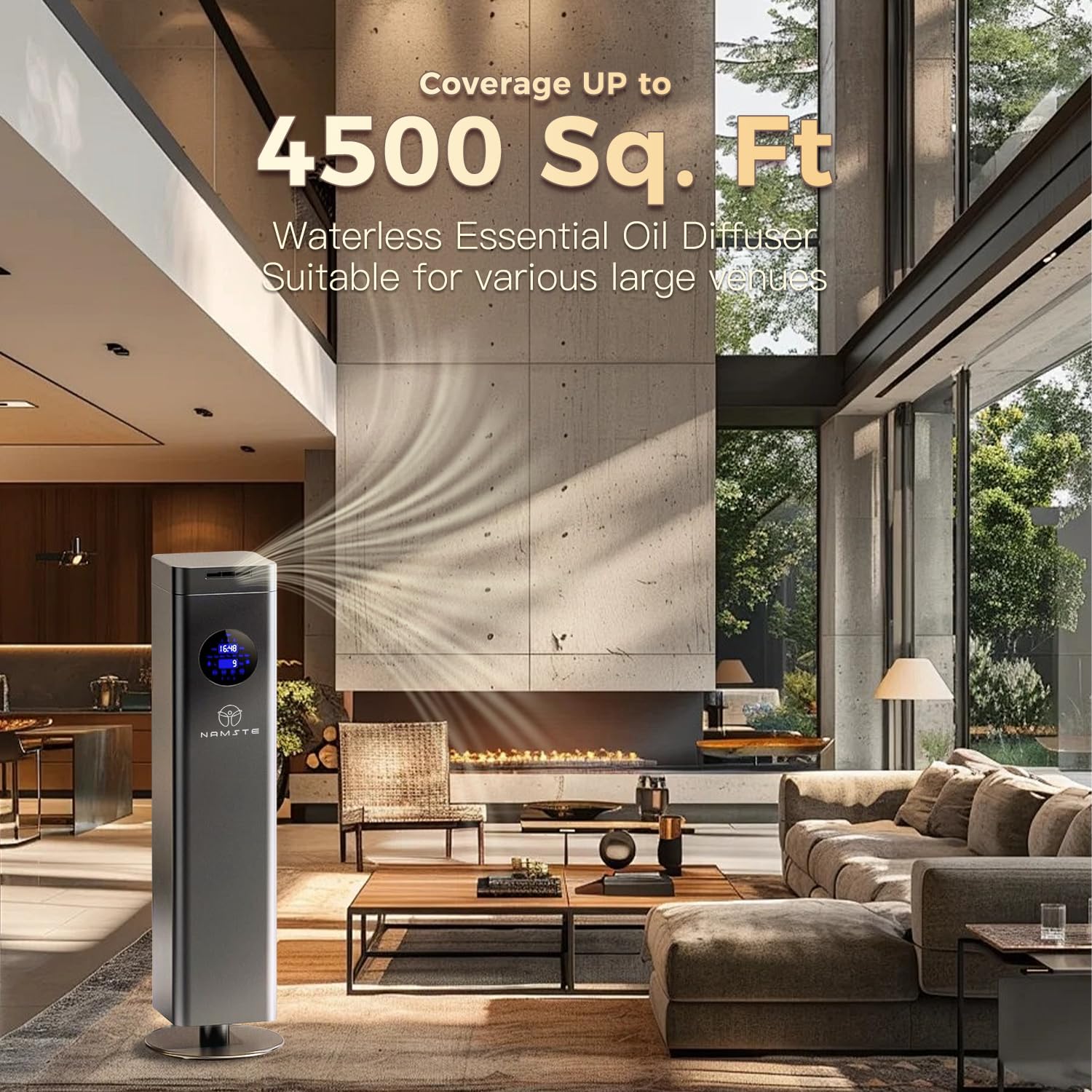 Namste Waterless Diffuser with WiFi and app control for ease.