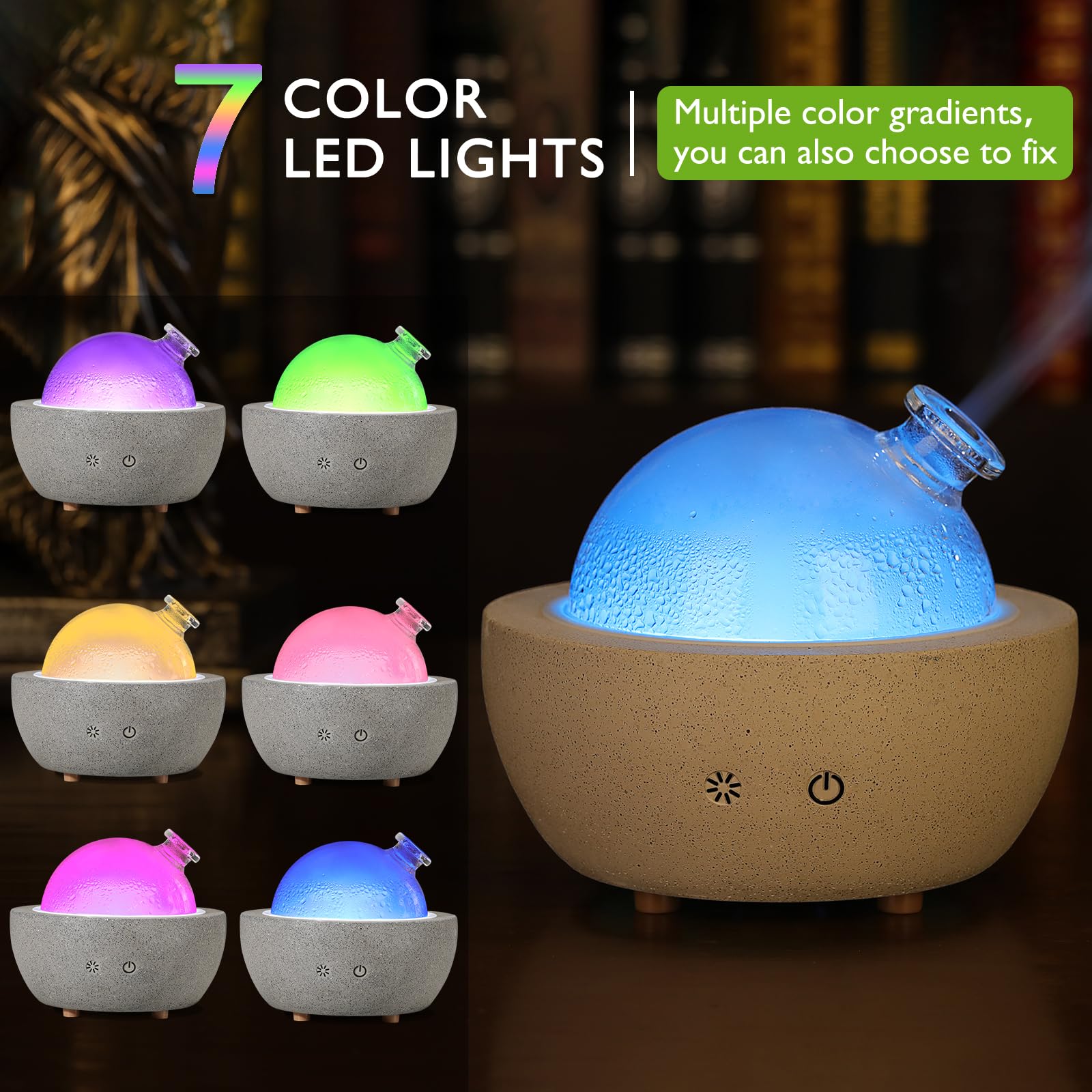 NaNaRocCi diffuser ultrasonic mist for bedroom humidity and relaxation