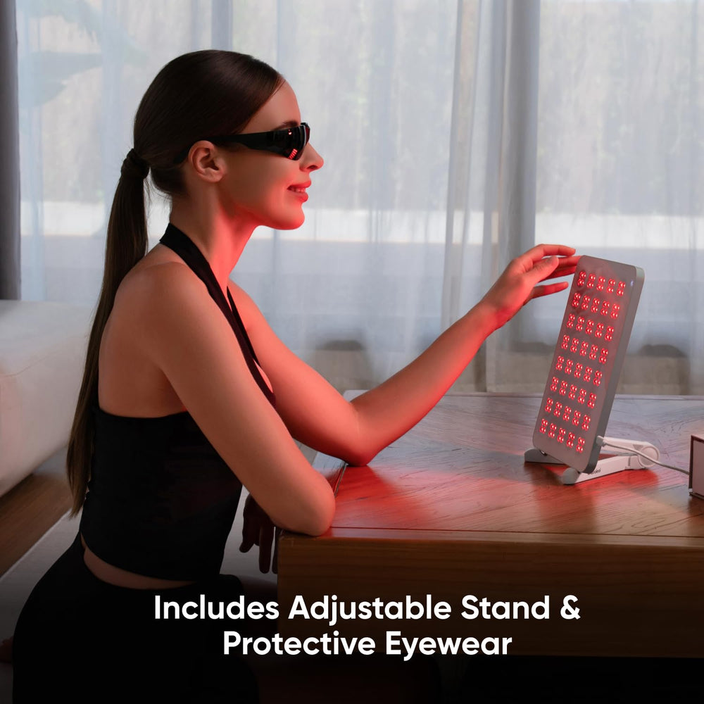 Nanoleaf red light therapy panel with storage and cleaning, keeping device ready