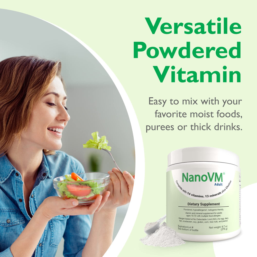 NanoVM allergen-free badge on jar appeals to allergy-conscious buyers.