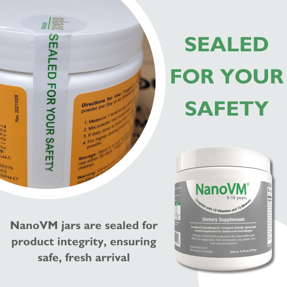 NanoVM powder mixed into puree or pudding for convenience.