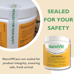 NanoVM Senior 71+ ingredients show allergen-free, low-carb composition.