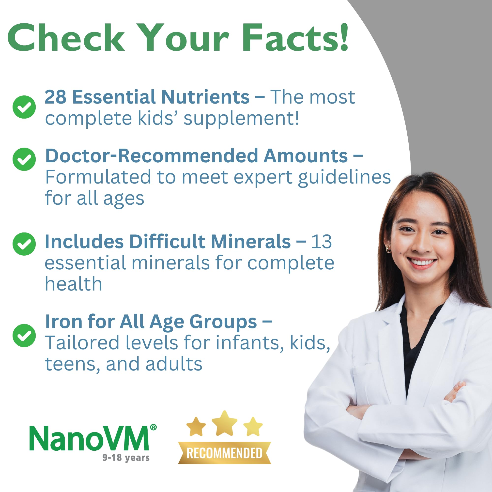 NanoVM unflavored powder blends smoothly into foods.