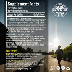 Nanowell Dr. G's ionized Cal Mag ingredient panel highlights ionized minerals for absorption.