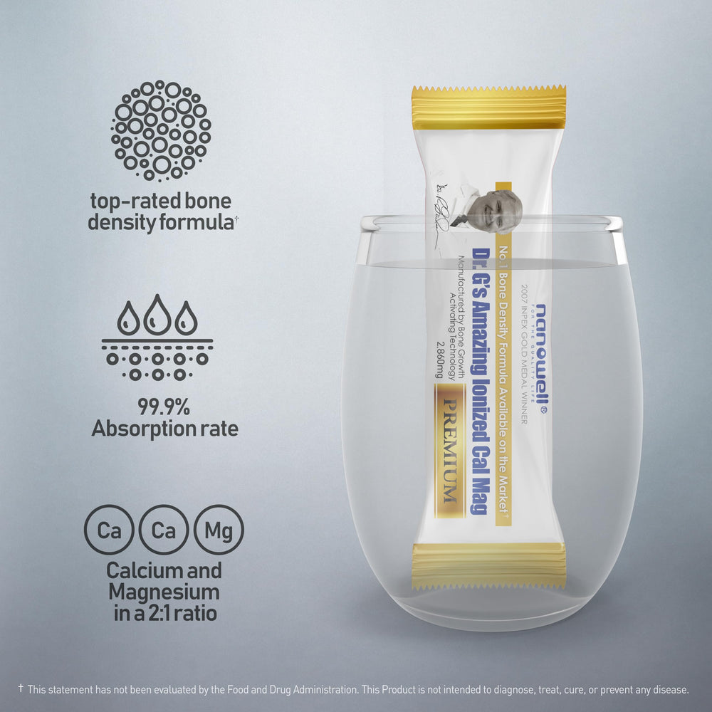Nanowell Dr. G's ionized Cal Mag stick dissolving demonstrates fast, smooth dissolution.