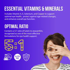 NANOWELL EyeCare zeaxanthin and lutein capsules for retina health.