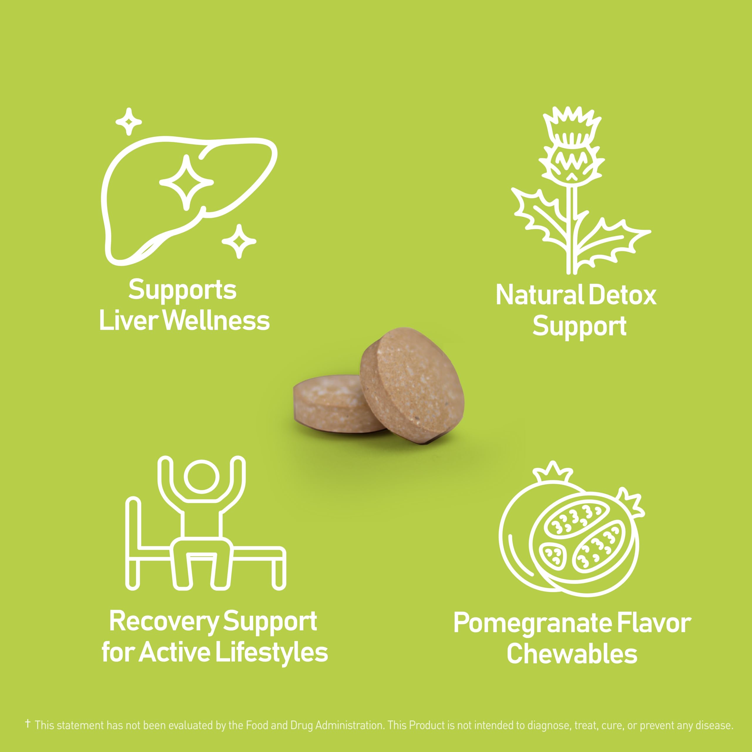 NANOWELL Fresh AM Detox tablets in hand illustrating easy daily use.