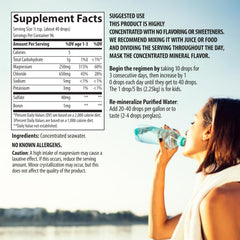 NANOWELL Liquid Mineral Drops added to a smoothie for minerals