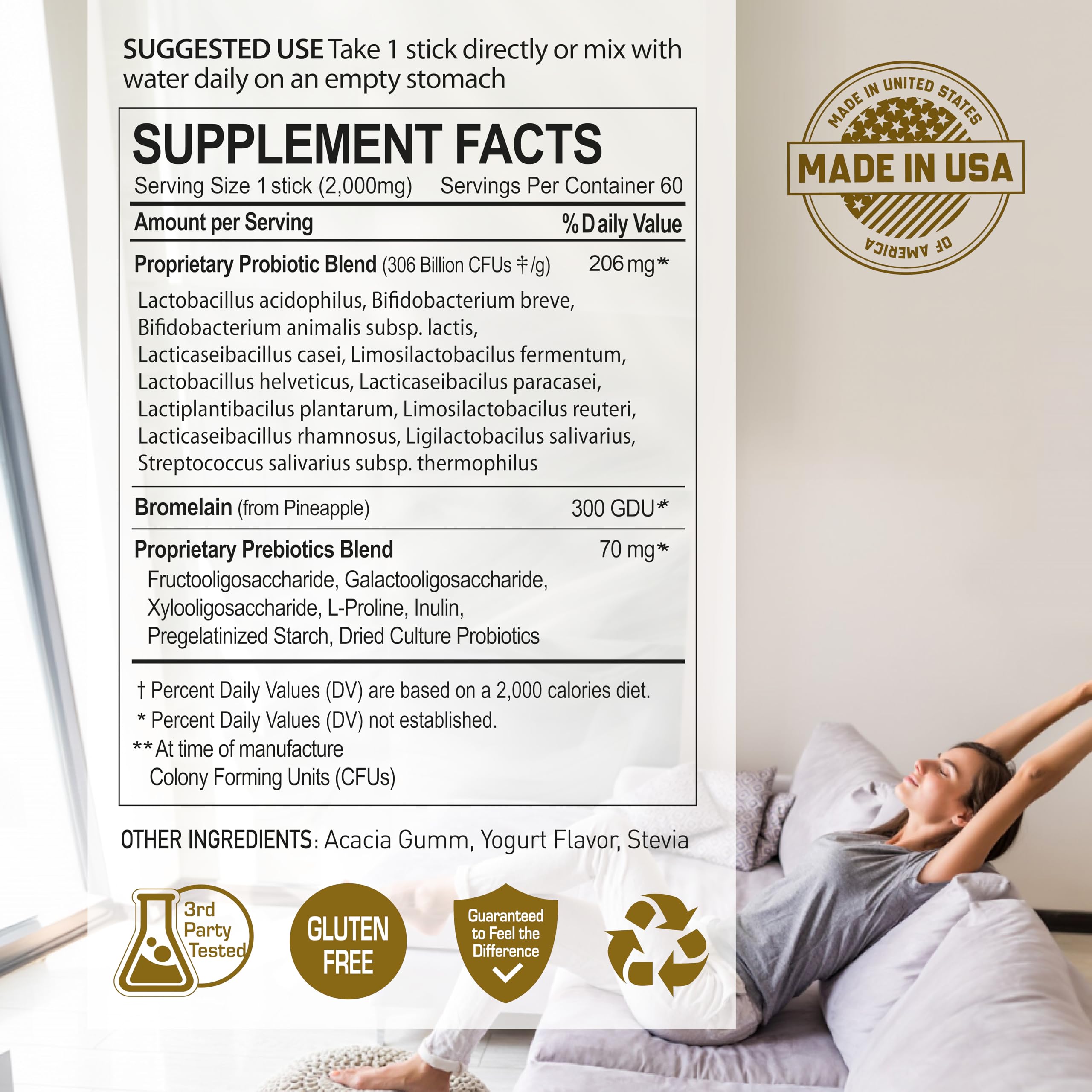 NANOWELL prebiotics and postbiotics support probiotic longevity and effectiveness.