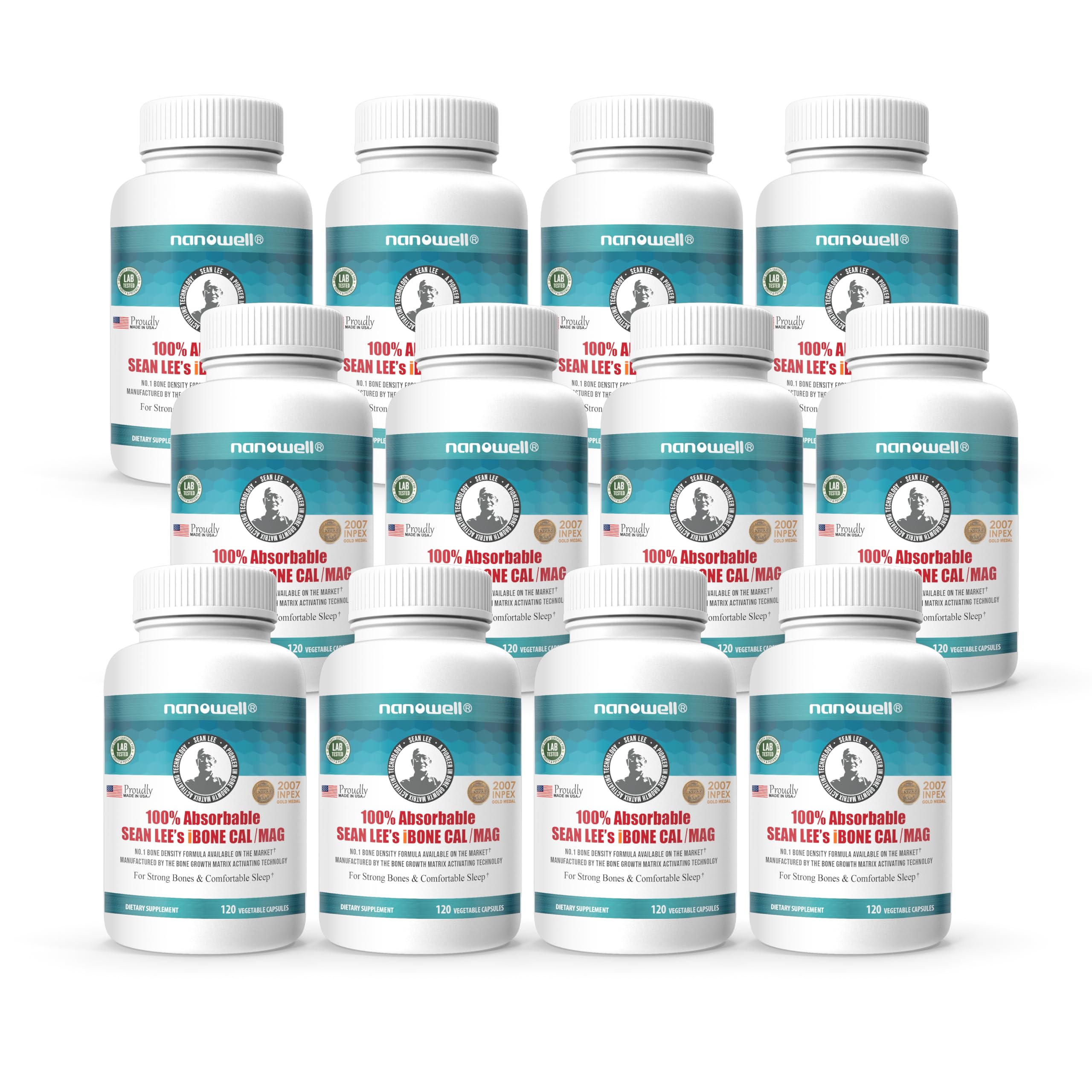 Nanowell iBone Cal Mag 30-day-supply supports ongoing routines.