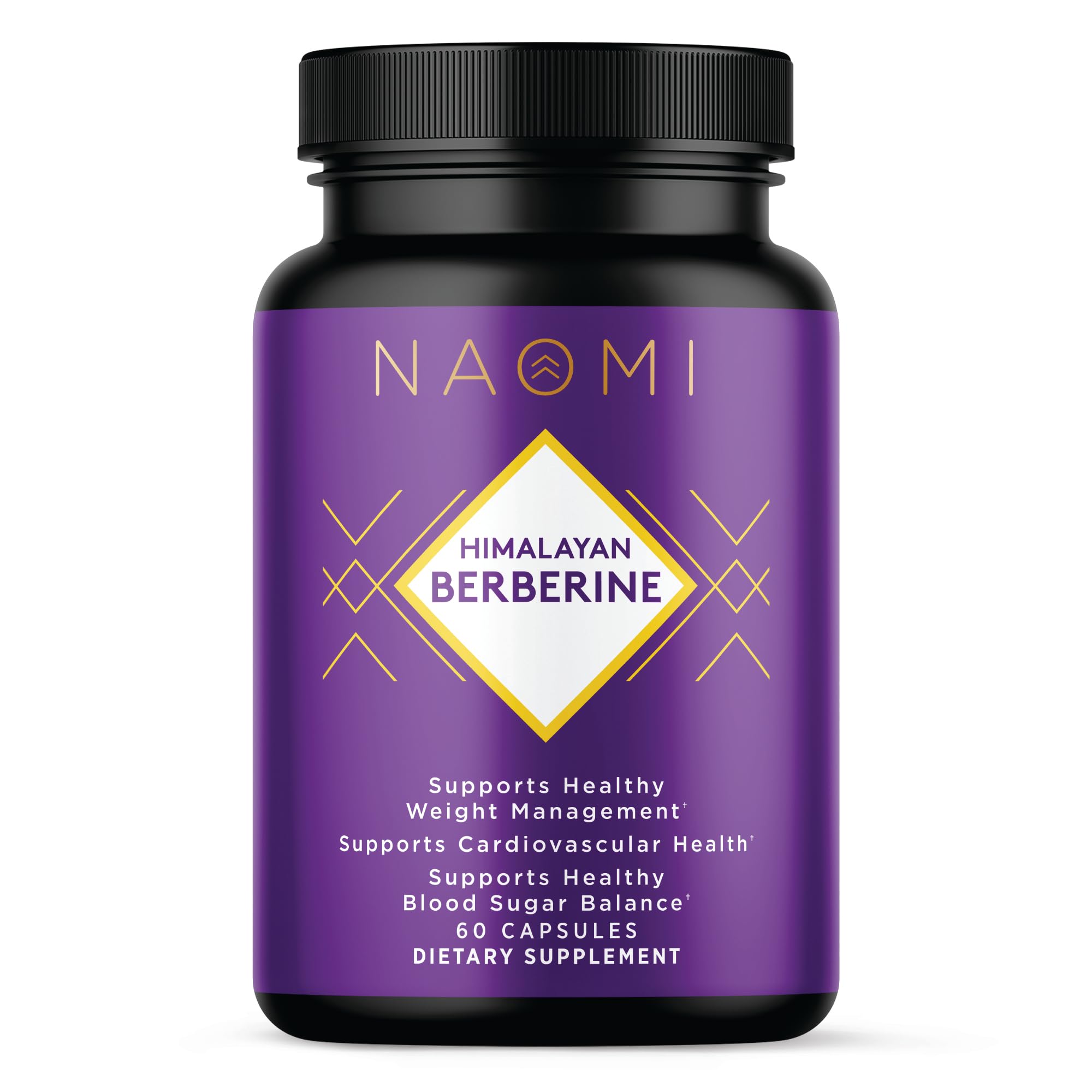 NAOMI Himalayan Berberine 500mg bottle, convenient daily capsules for metabolic support