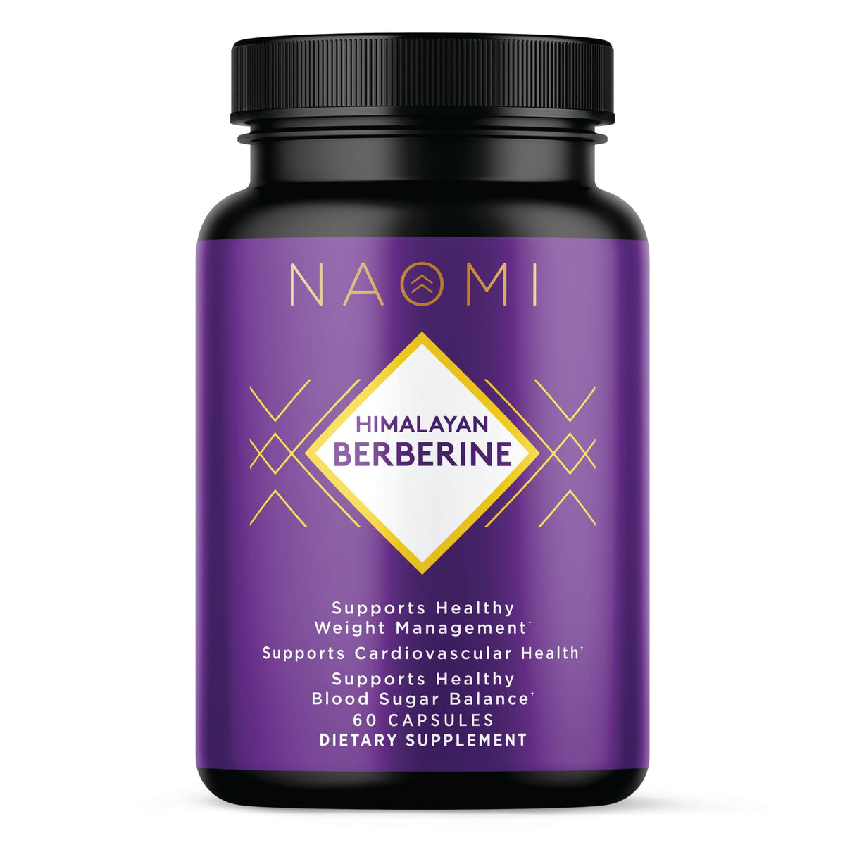 NAOMI Himalayan Berberine 500mg bottle, convenient daily capsules for metabolic support