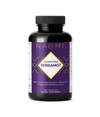 NAOMI Italian Citrus Bergamot bottle close-up for daily wellness routine.