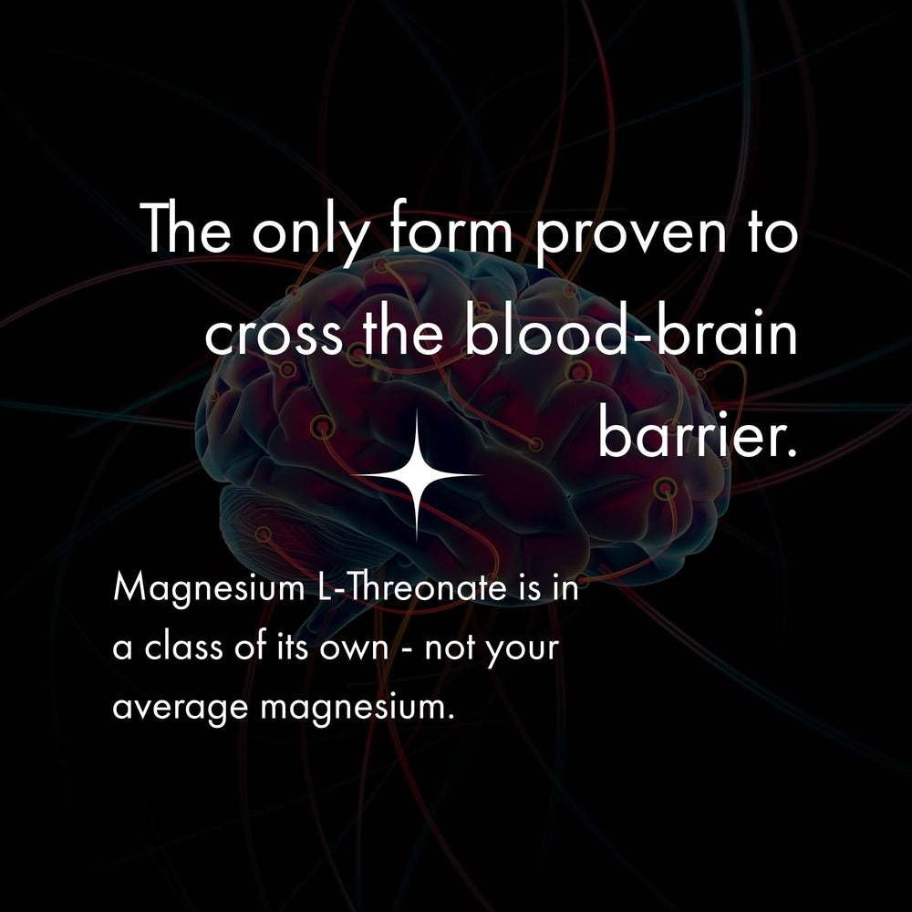 Label artwork emphasizes patented Magtein formulation for brain health